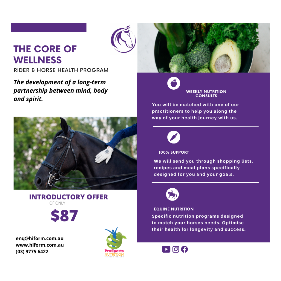 Rider/Horse Health Program taking you and your horses health to the next level